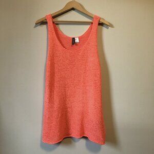 H&M Orange Passionfruit Fruit Print Knit Tank Top Size 12